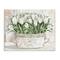 Stupell Industries Fresh White Tulip Flowers Vintage Canvas Wall Art